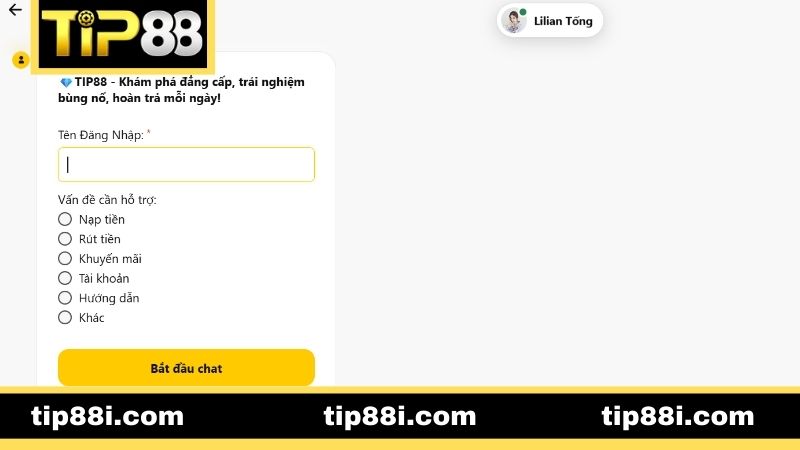 Hướng dẫn các bước liên hệ TIP88 cho bet thủ